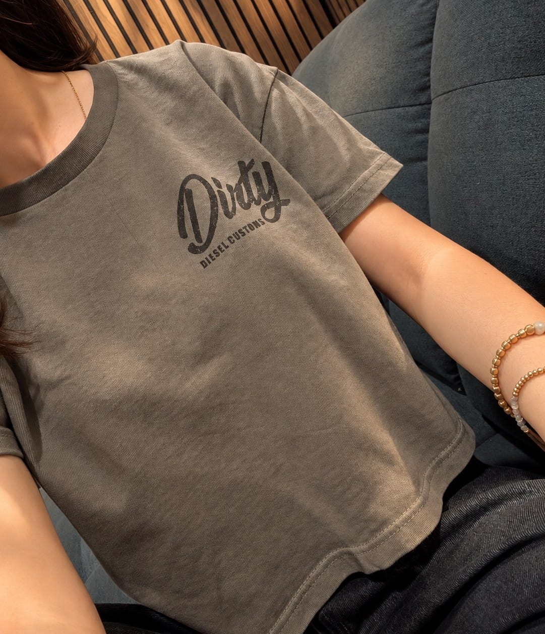 Customer photo review of Dirty Turbo Crop Top