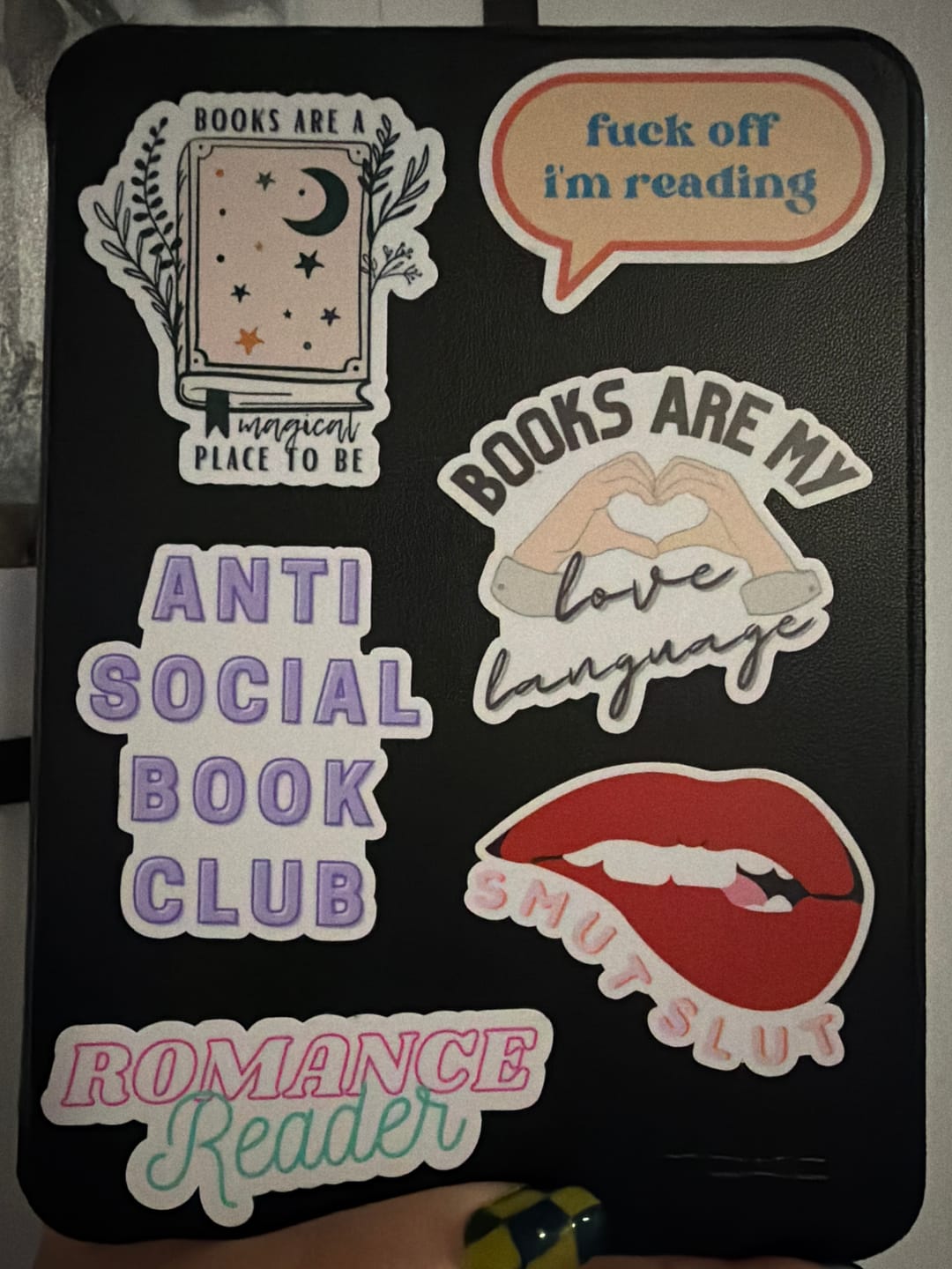 Customer photo review of book club sticker pack special