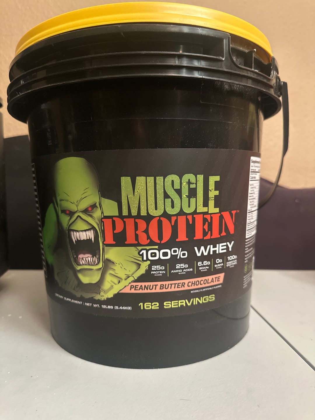 Customer photo review of Whey Protein Powder Bucket