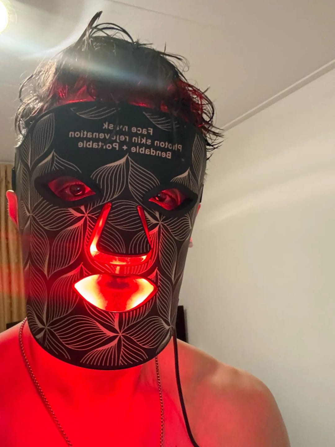Customer photo review of AQUALYA LumiMask™ LED – Spa-Worthy Skin in 15 Minutes + Firming Cream