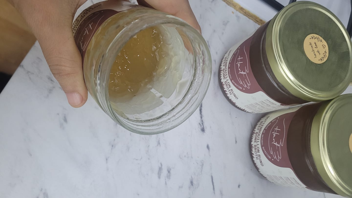 Customer photo review of Bottenbouillon - Rund - Bone Broth - Halal - Collageen - 400mL