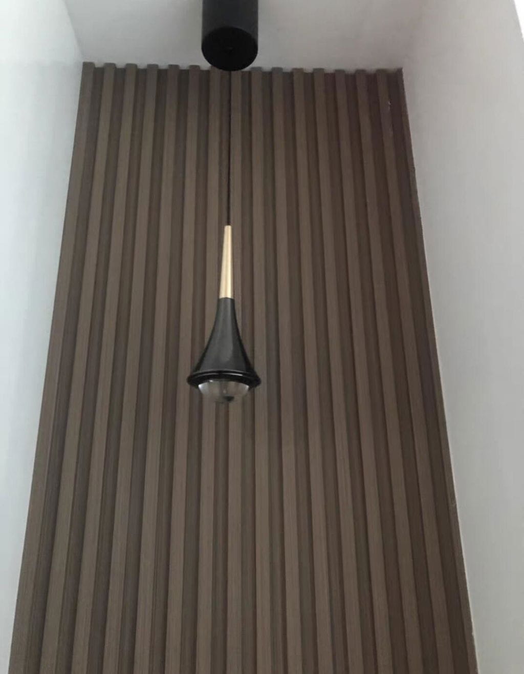 Customer photo review of Cascade Pendant Light, Clear Diffusers, Chrome, Integrated LED