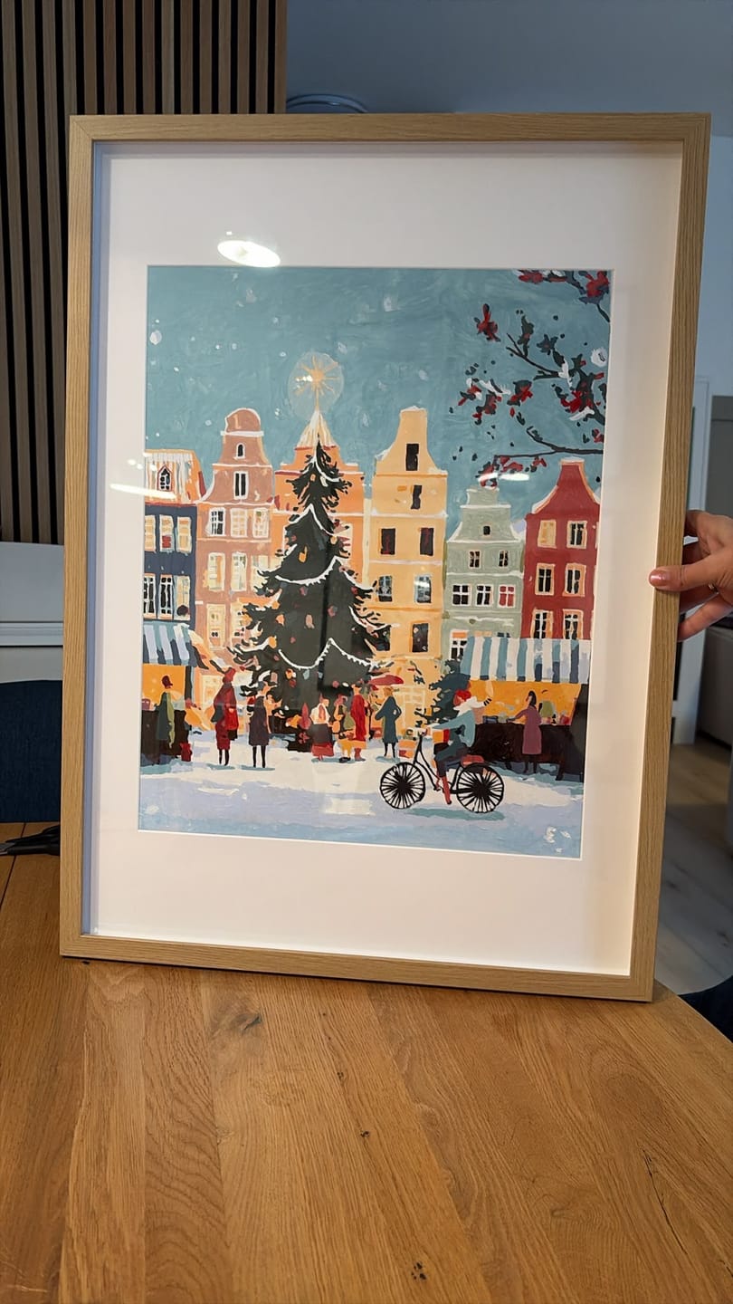 Customer photo review of Malen nach Zahlen - Europäischer Winter