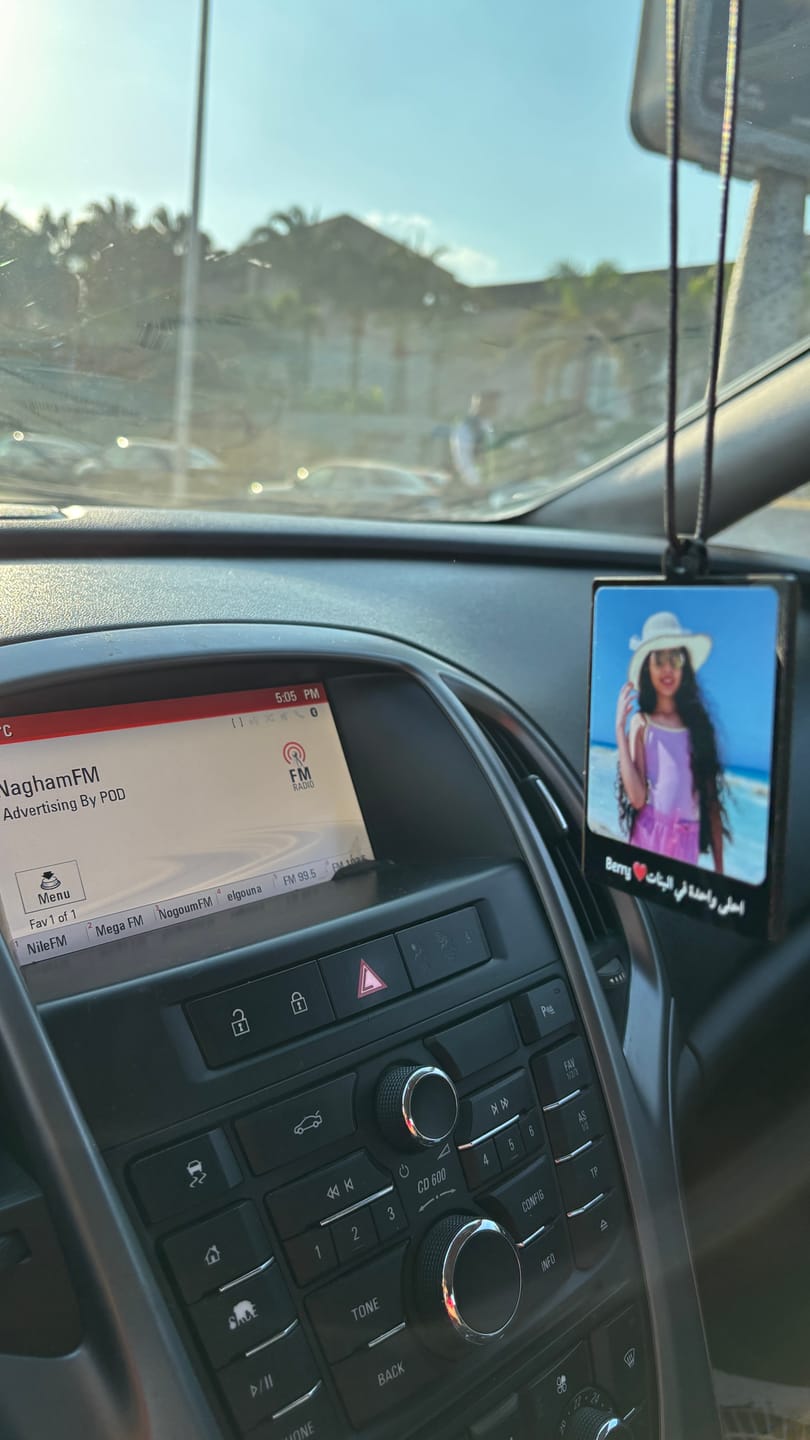 Customer photo review of Always With You - Personalize Your Car Pendant