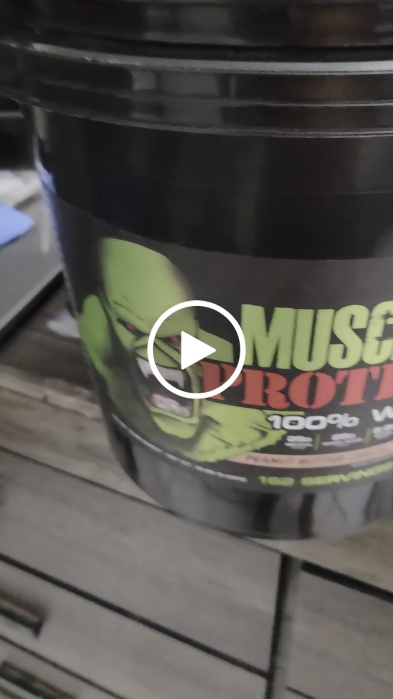 Customer video review of Whey Protein Powder Bucket