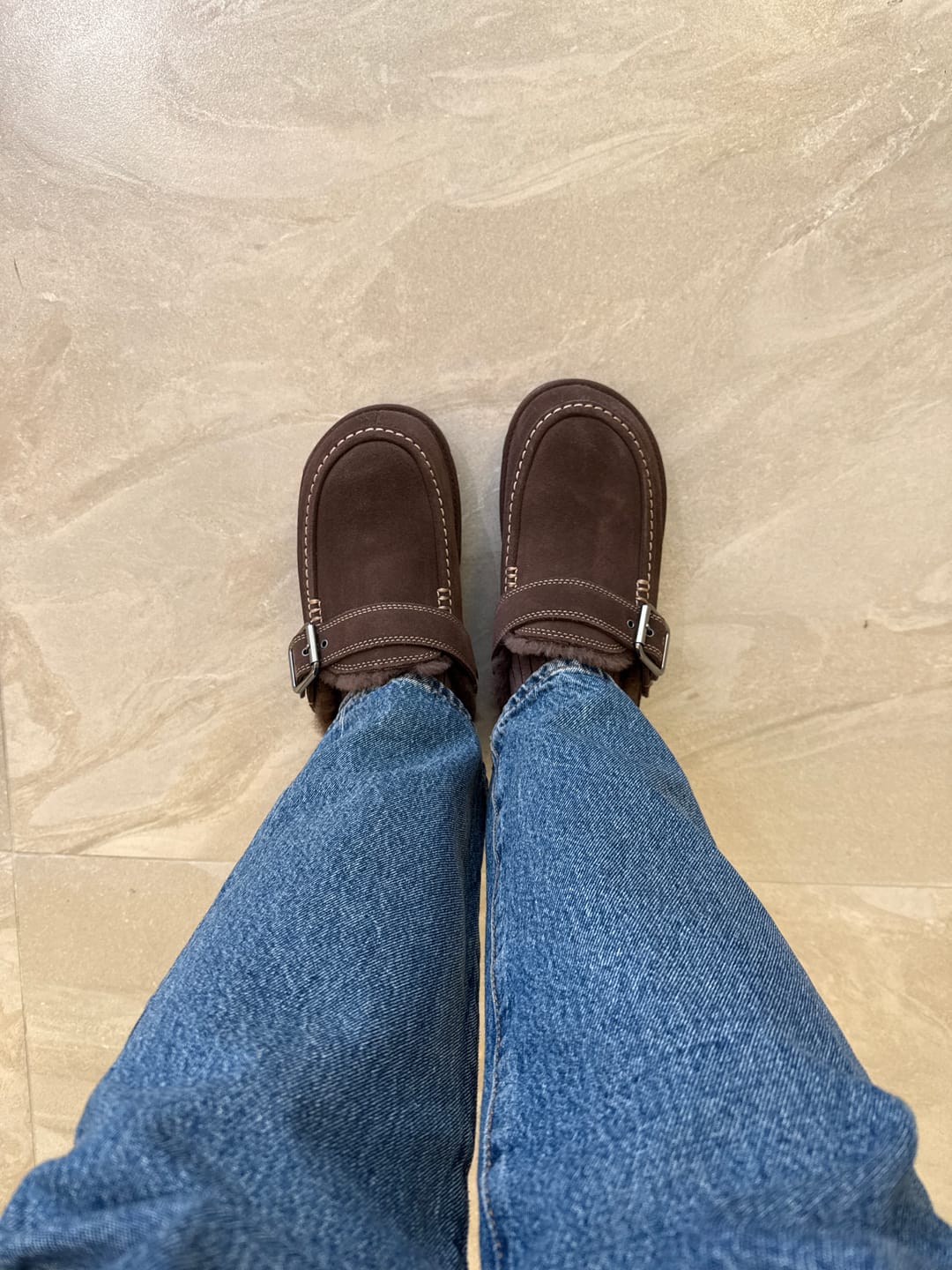 Customer photo review of Ugg GOLDENSTAR EVELINA CLOG-BURNT CEDAR - PREORDER