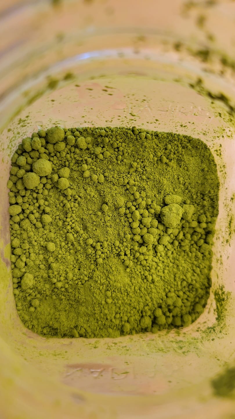 Customer photo review of Organic Ceremonial Matcha 150 g Bag