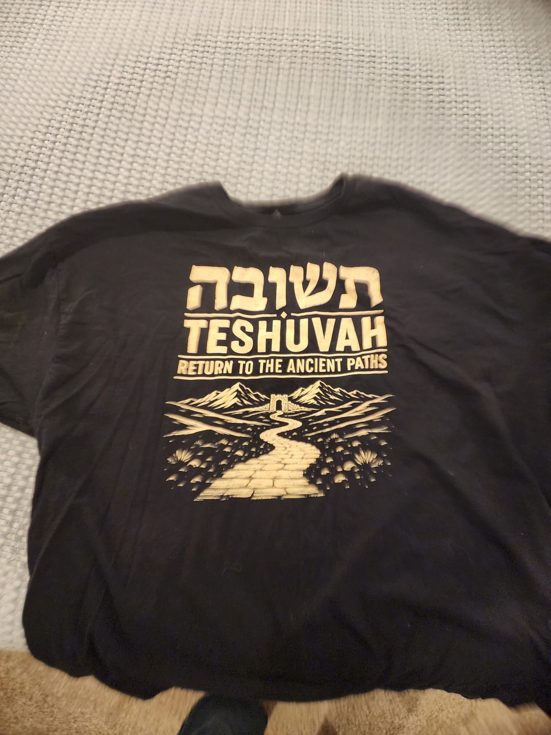 Customer photo review of Return To Ancient Paths T-Shirt