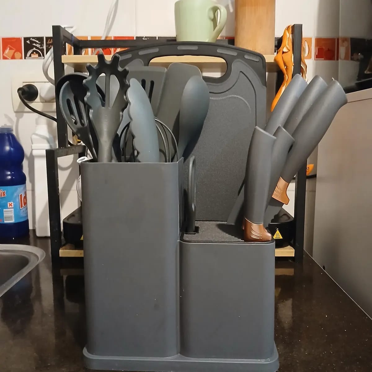 Customer photo review of 👩🏼‍🍳SetMaster™ - Juego de Utensilios de Cocina – 19 Piezas🥰