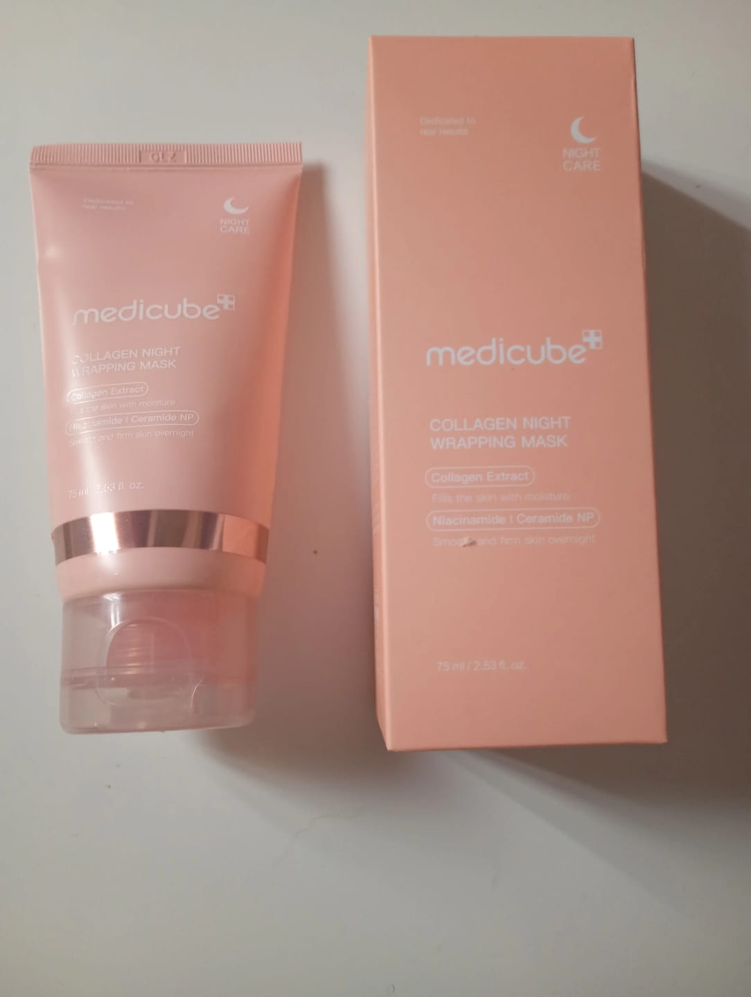 Customer photo review of Medicube Collagen Night Wrapping Mask