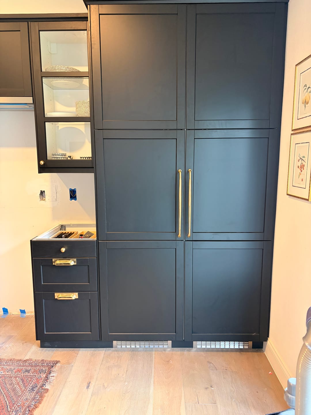 Customer photo review of Classic Cabinet Pulls - Unlacquered Brass Polished