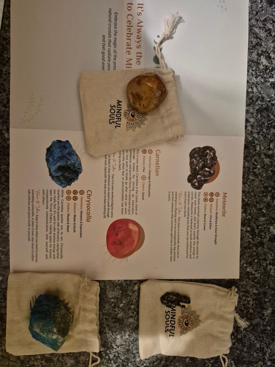 Customer photo review of Crystal Mystery Bag – Meteorite Limited Edition