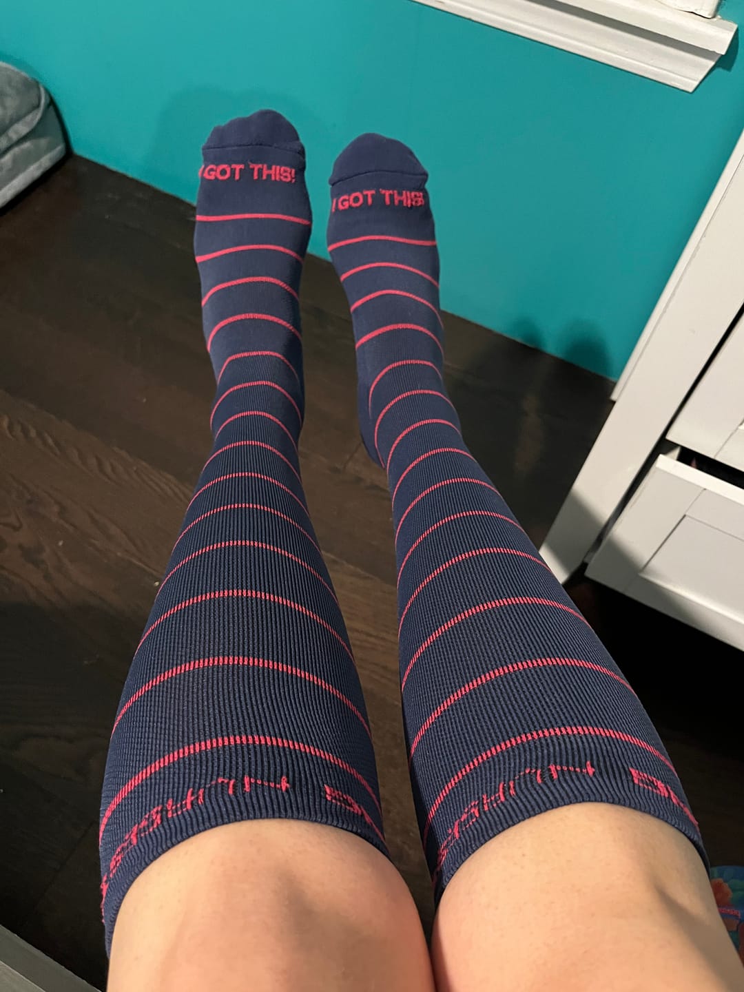 Customer photo review of NurseStrong Performance Compression Socks