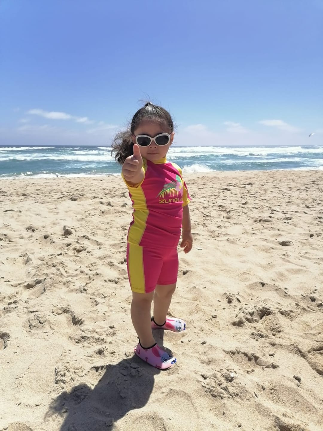 Customer photo review of Traje de baño polera m corta short UPF 50+ marca Zunblock