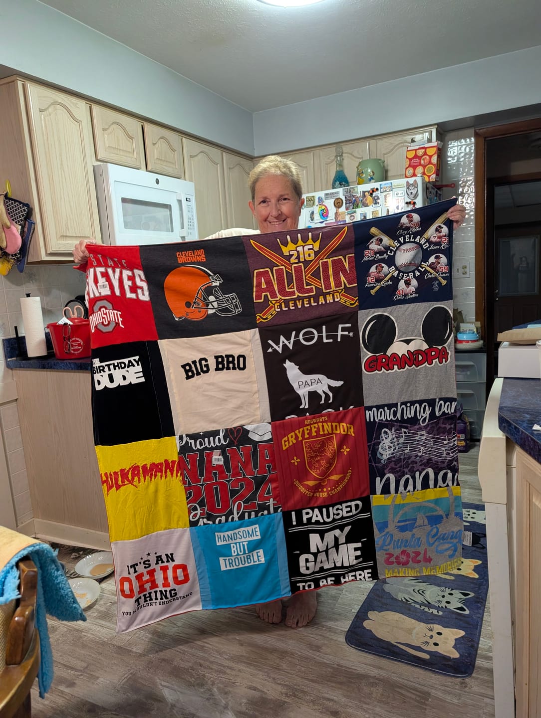 Customer photo review of Project Repat T-Shirt Quilt