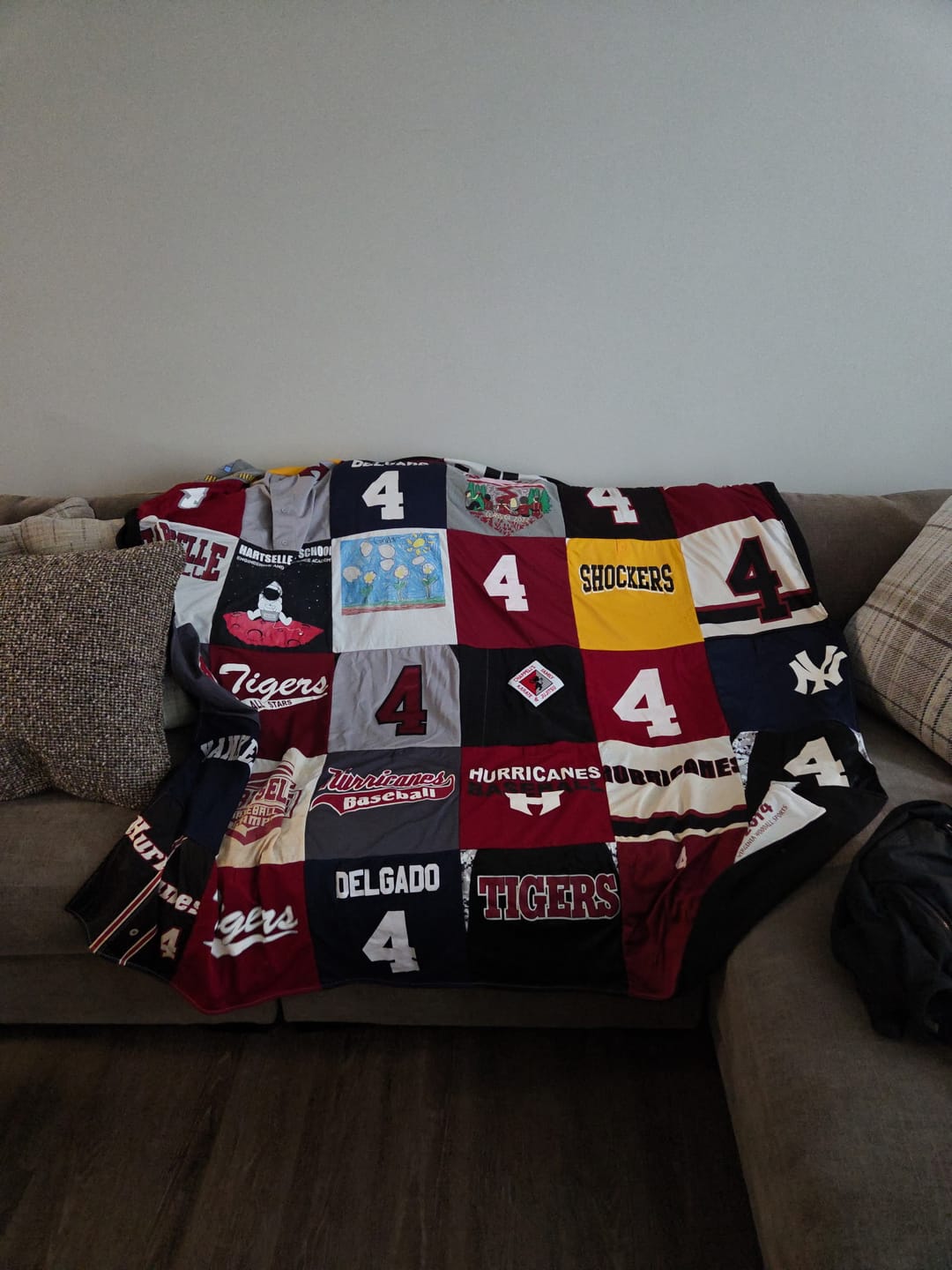 Customer photo review of Project Repat T-Shirt Quilt