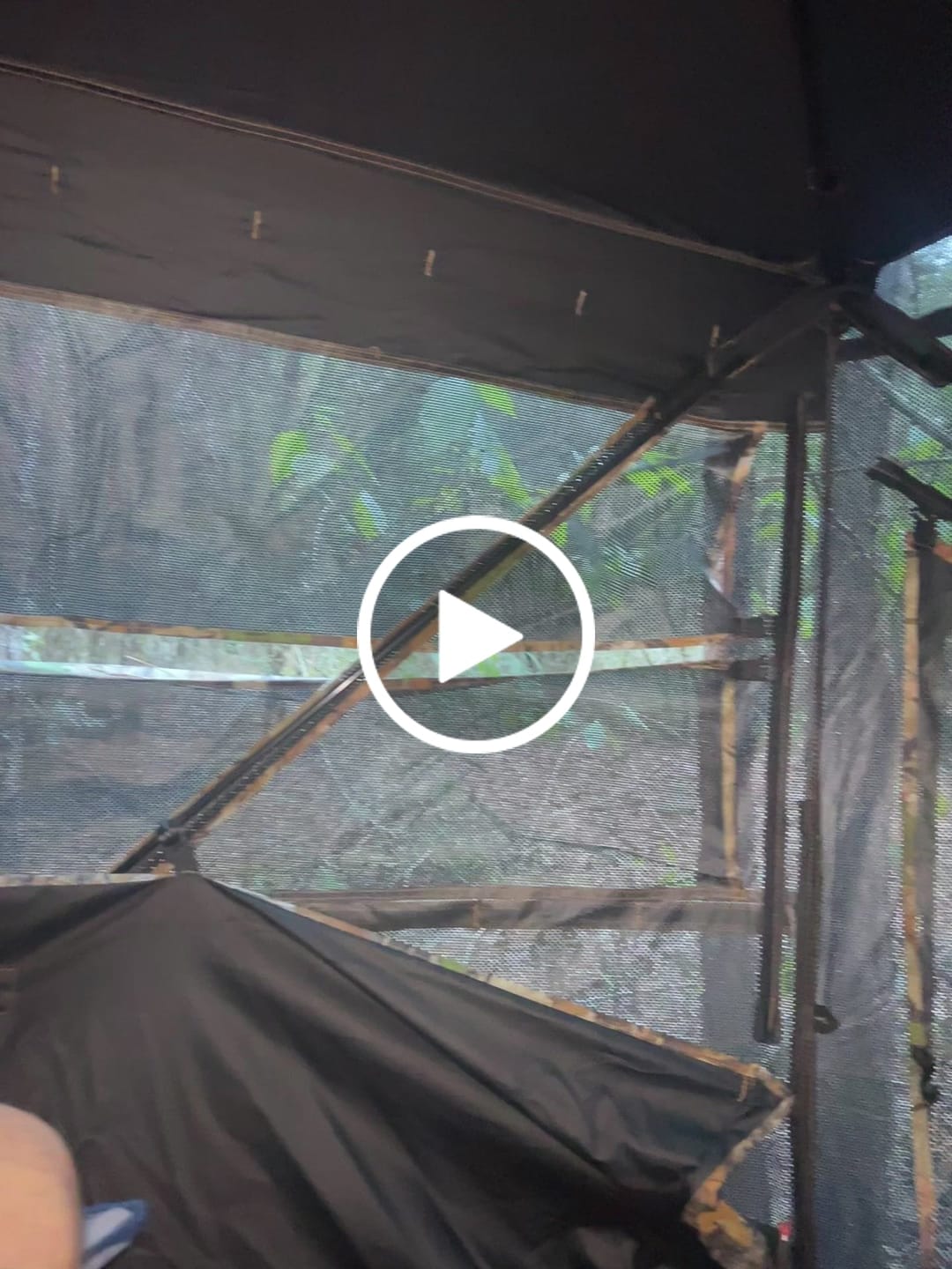 Customer video review of FLASH SALE VisST See-Through Pop-Up Ground Blinds with Silent Magnetic Door