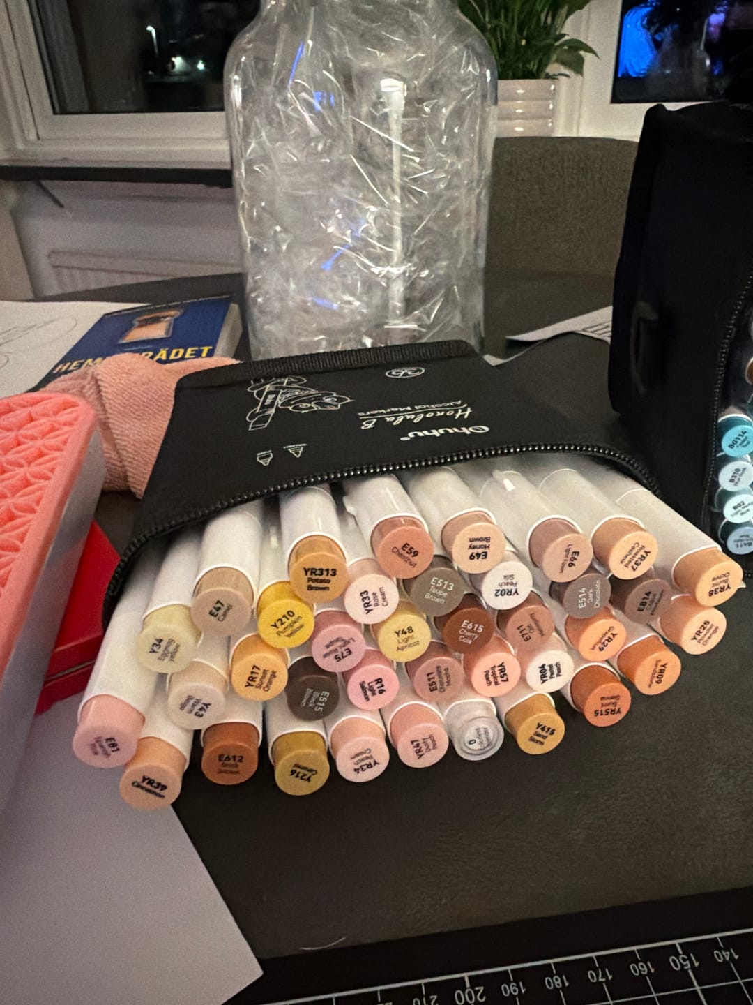 Customer photo review of Ohuhu Honolulu 36 Skin Tone Colors Dual Tips Portrait Alcohol Art Markers (New Color Codes)