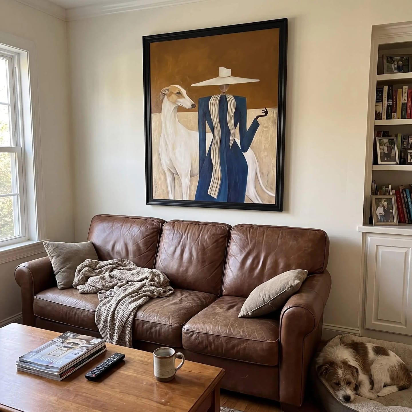 Customer photo review of Portrait Art Rider's Quiet Pause #PR288
