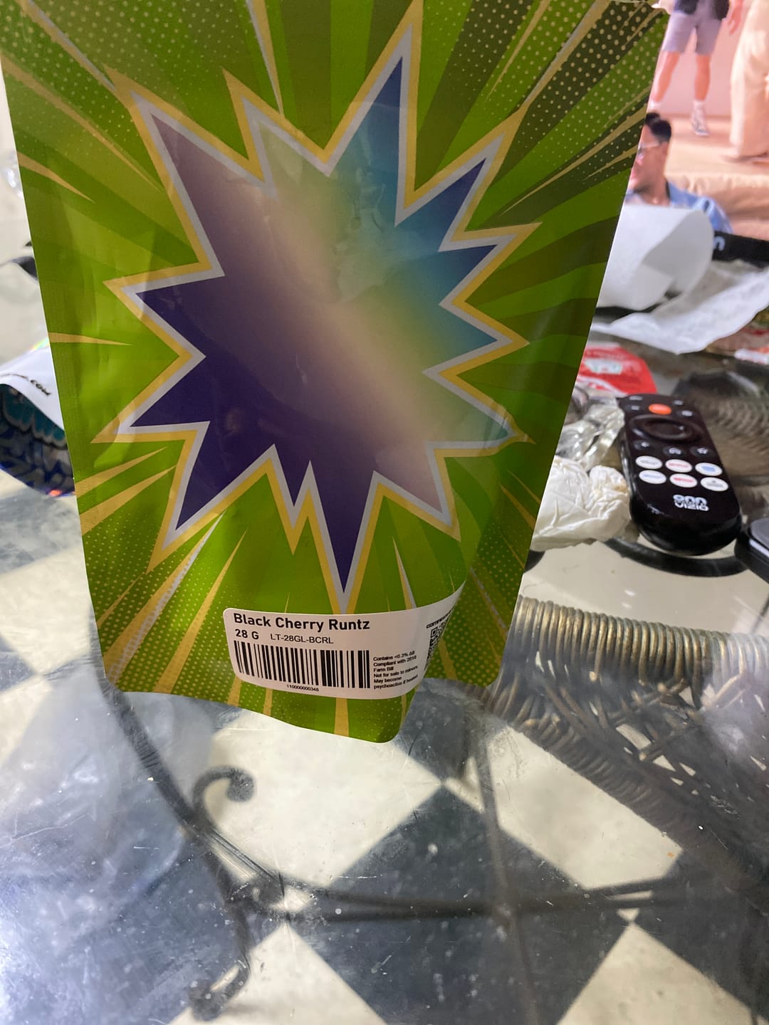 Customer photo review of LITTLES BRAND - Black Cherry Runtz - 28 Grams Littles - Indica