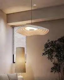 Customer photo review of Wavy Pendant Light, Layered Resin Disc Shade, 24–60 cm, LED