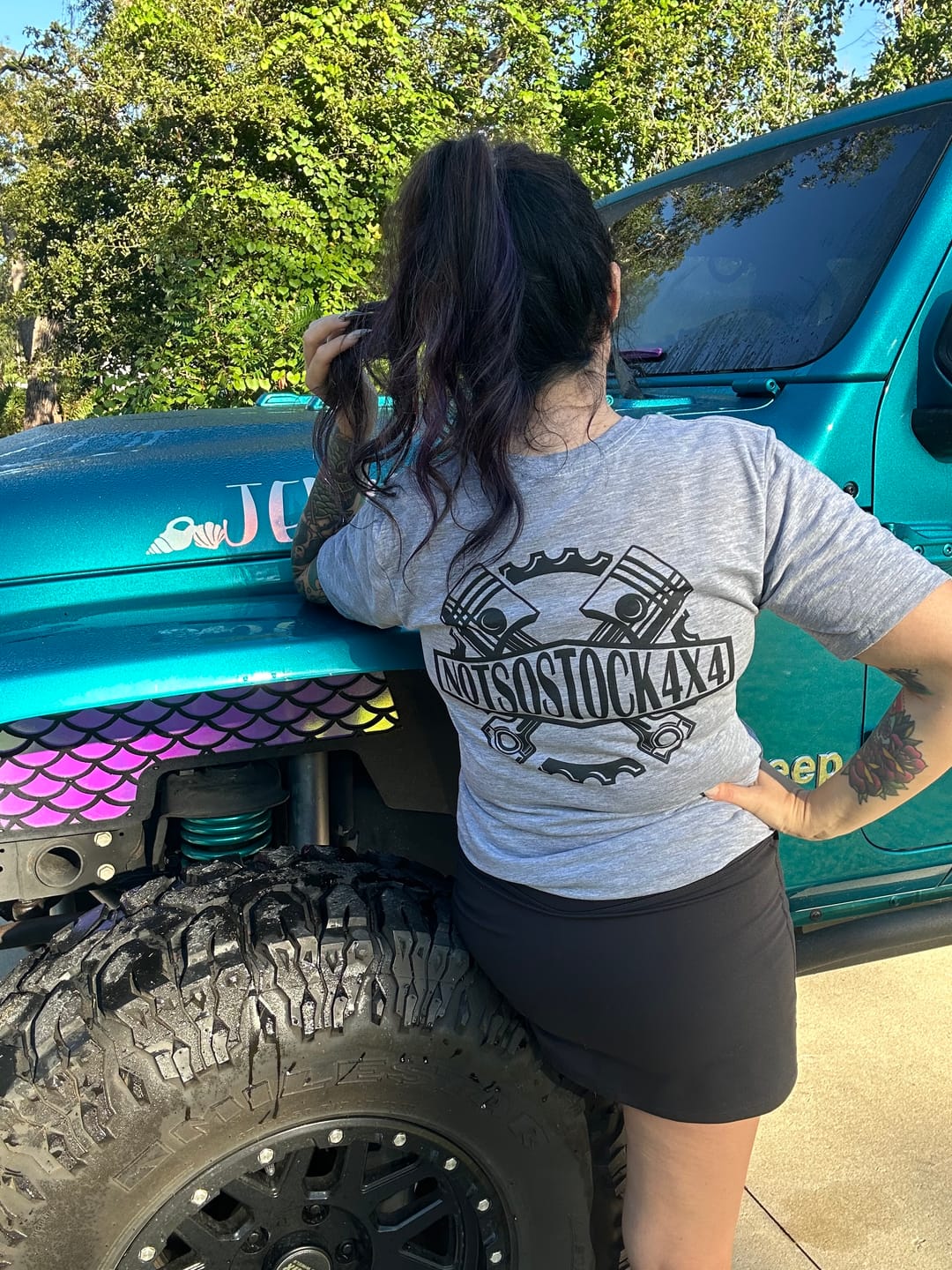 Customer photo review of NotSoStock4x4 Tee – Built to Break the Mold