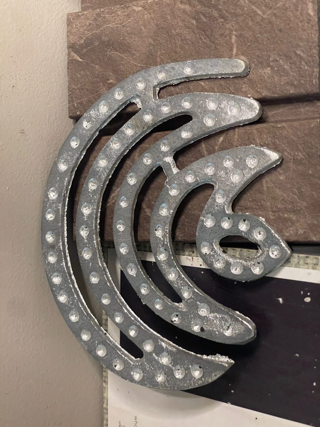 Customer photo review of Zinc Moon Helix – Vastu Remedy for North-East Direction Correction | Water Element Harmony | 4 & 6 Inch