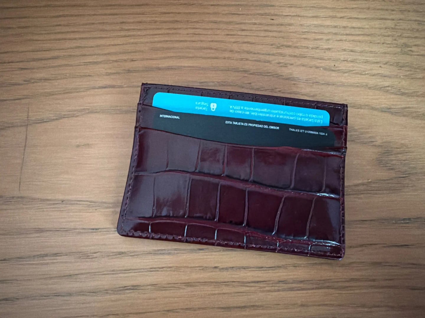 Customer photo review of Premium Croc Card Holder