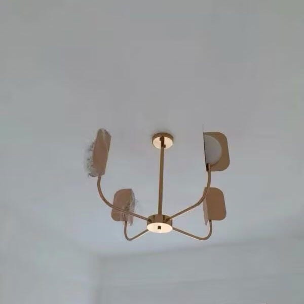 Customer photo review of Hand Forged Branch Chandelier, Copper, Acrylic Shades