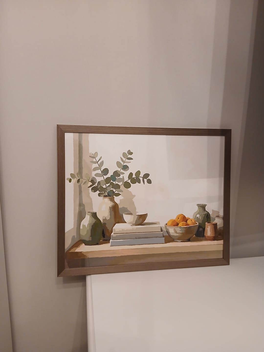 Customer photo review of Vases Books and Bowl 50x40cm - Paint By Numbers
