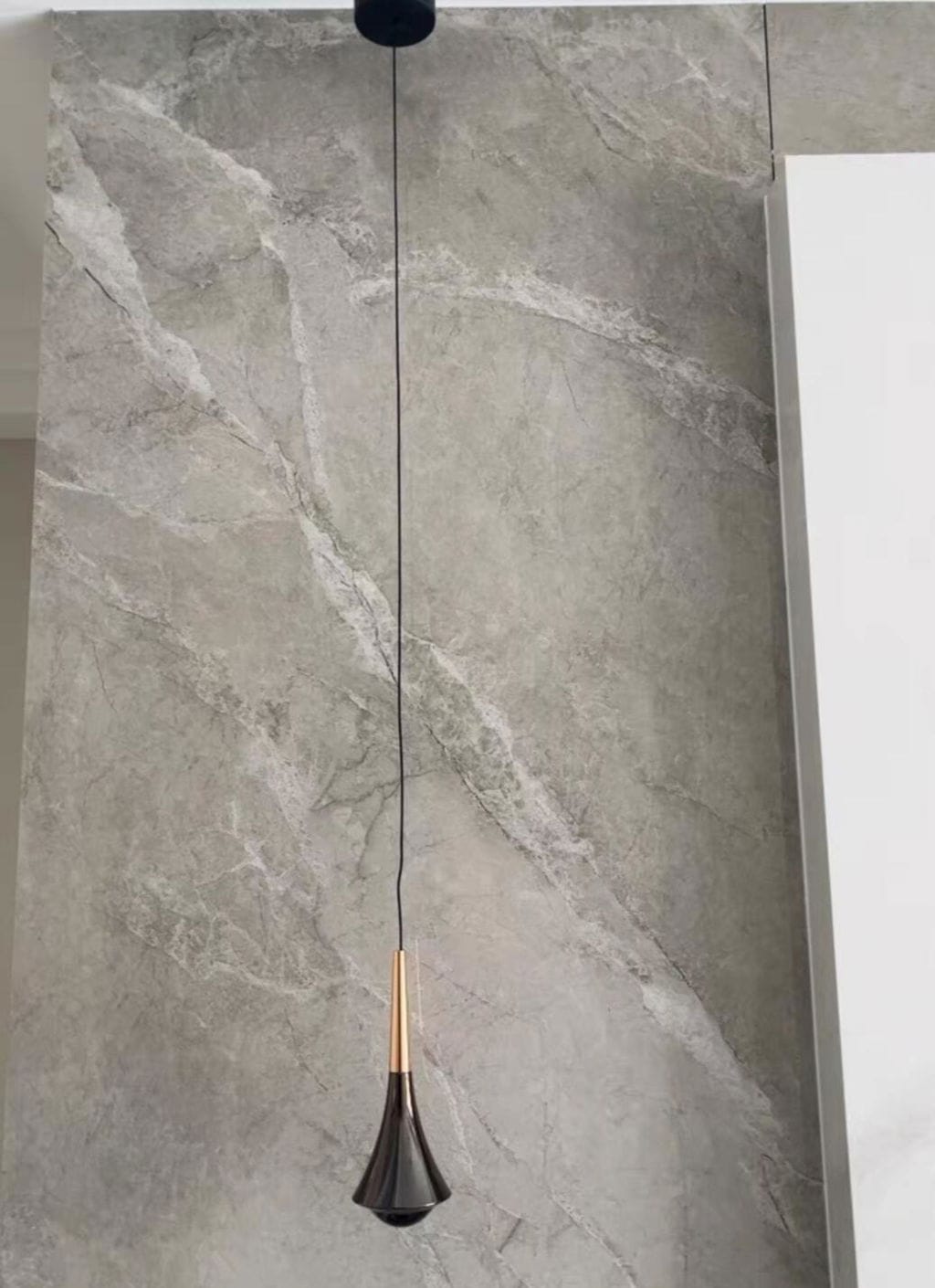 Customer photo review of Cascade Pendant Light, Clear Diffusers, Chrome, Integrated LED