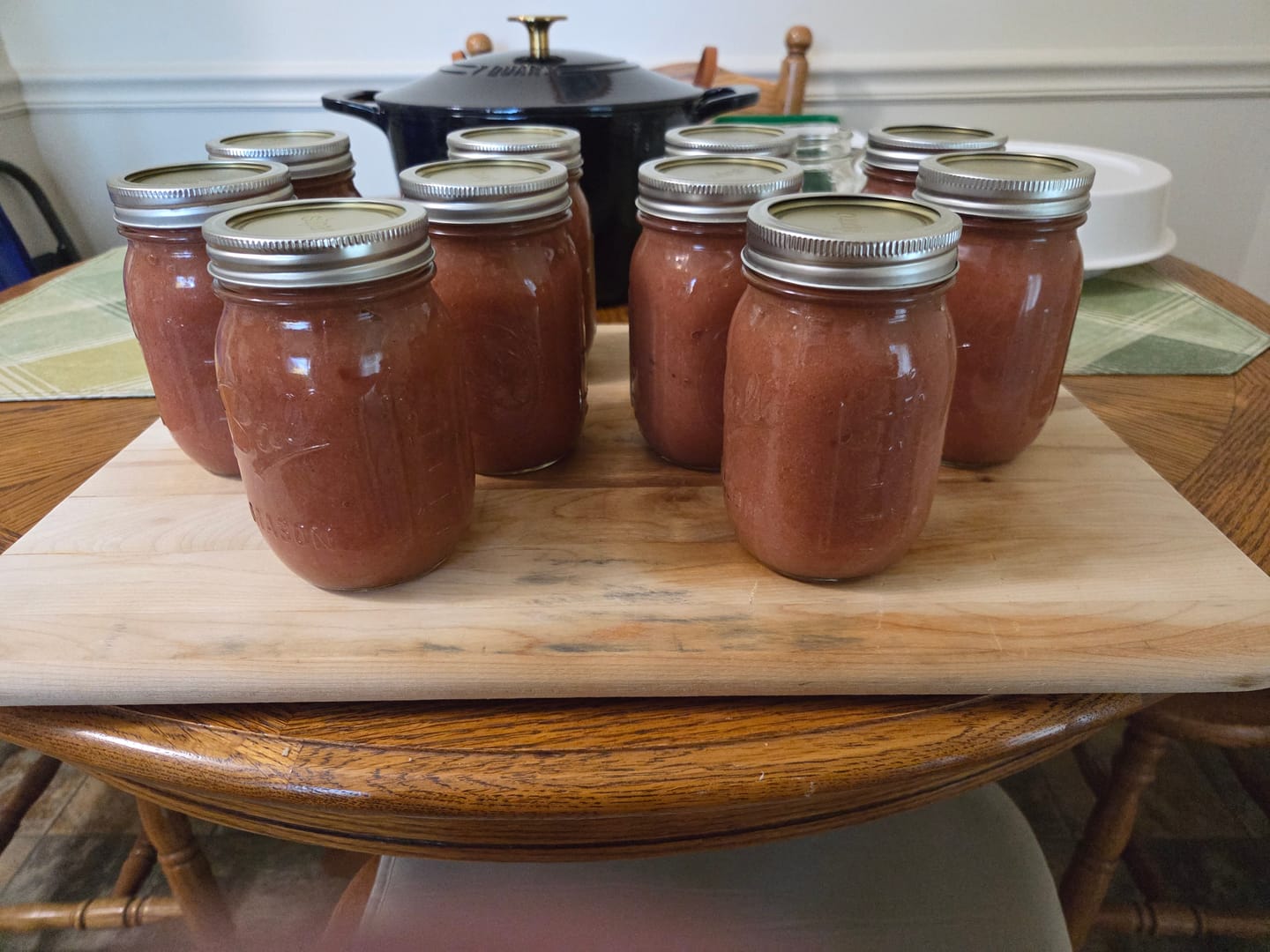 Customer photo review of Bulk Regular Mouth Canning Lids – 156 Pack