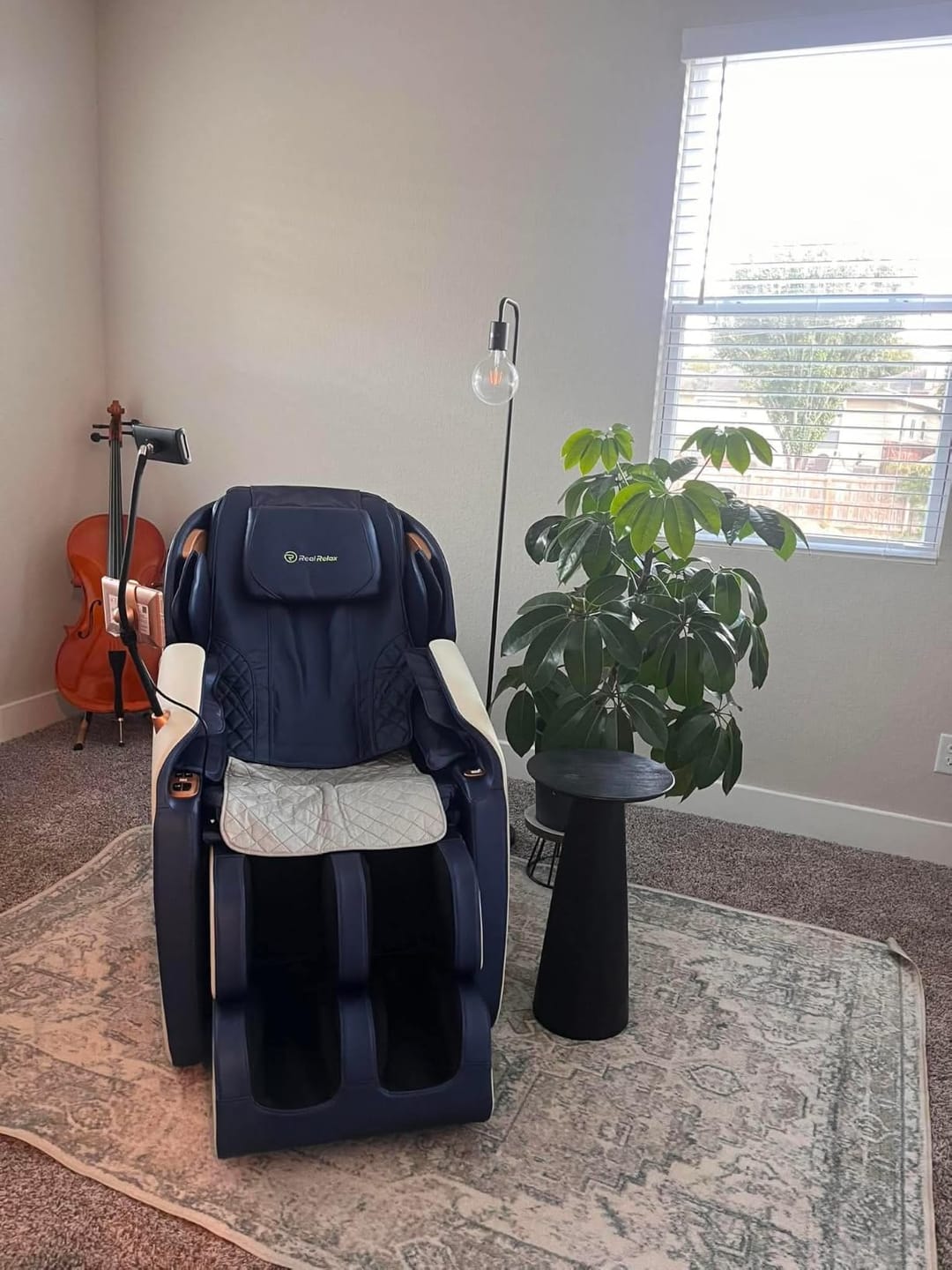 Customer photo review of Favor-06 2026 3D Zero Gravity Massage Chair Blue