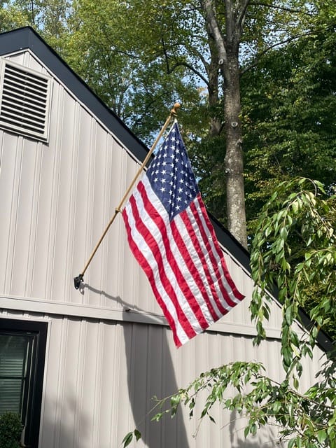 Customer photo review of 3' x 5' American Flag Set