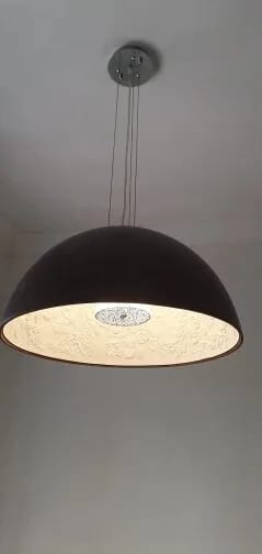 Customer photo review of Resin Dome Pendant Light, Relief Pattern Interior, 40–60 cm