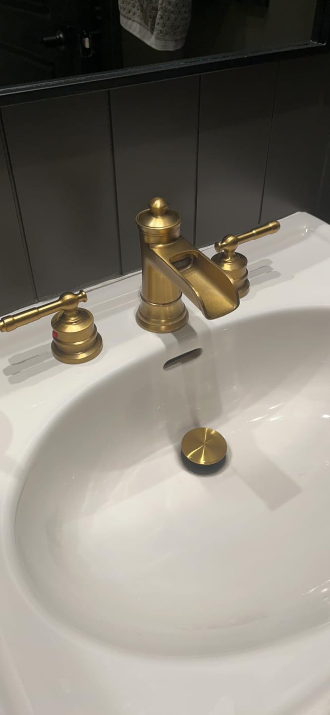 Customer photo review of Kattegat - 8-Inch Widespread Two-Handle Lavatory Faucet for Bathroom Basin