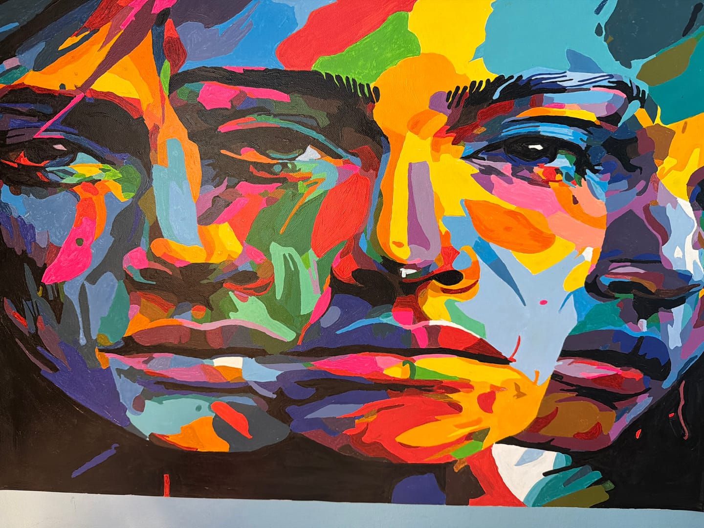 Customer photo review of Abstract Faces (Paint by Numbers)