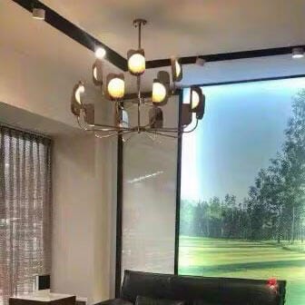Customer photo review of Hand Forged Branch Chandelier, Copper, Acrylic Shades