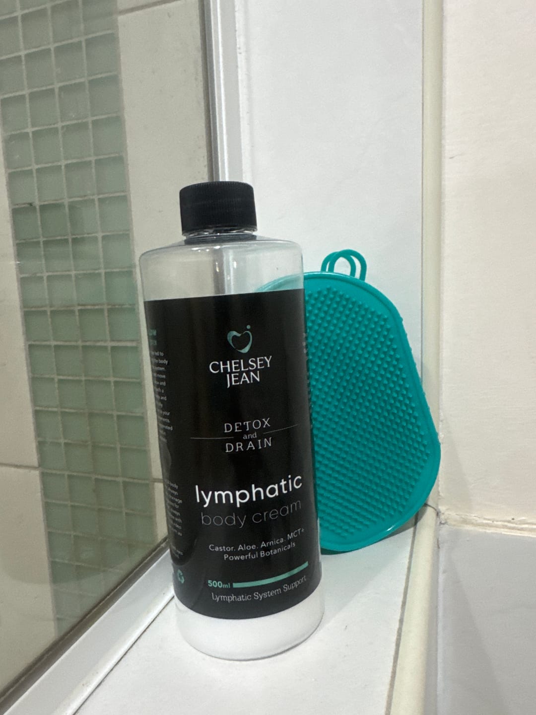 Customer photo review of Dual-Action Lymphatic Gloves