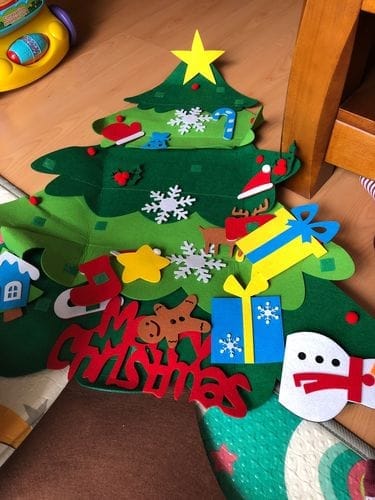 Customer photo review of Montessori Christmas™- Christmas Tree🎄 and Snowman⛄️