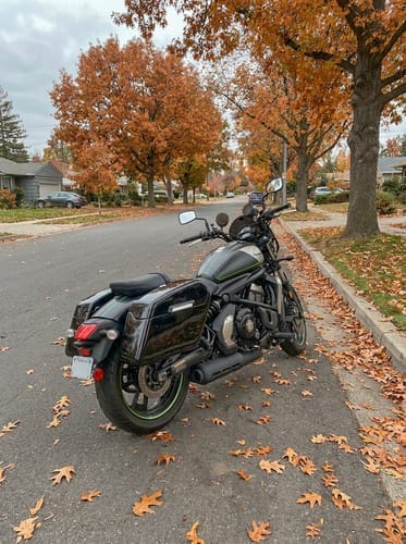Customer photo review of 42L - Baldur Extra Large Kawasaki Vulcan S VN650 Painted Motorcycle Hard Saddlebags