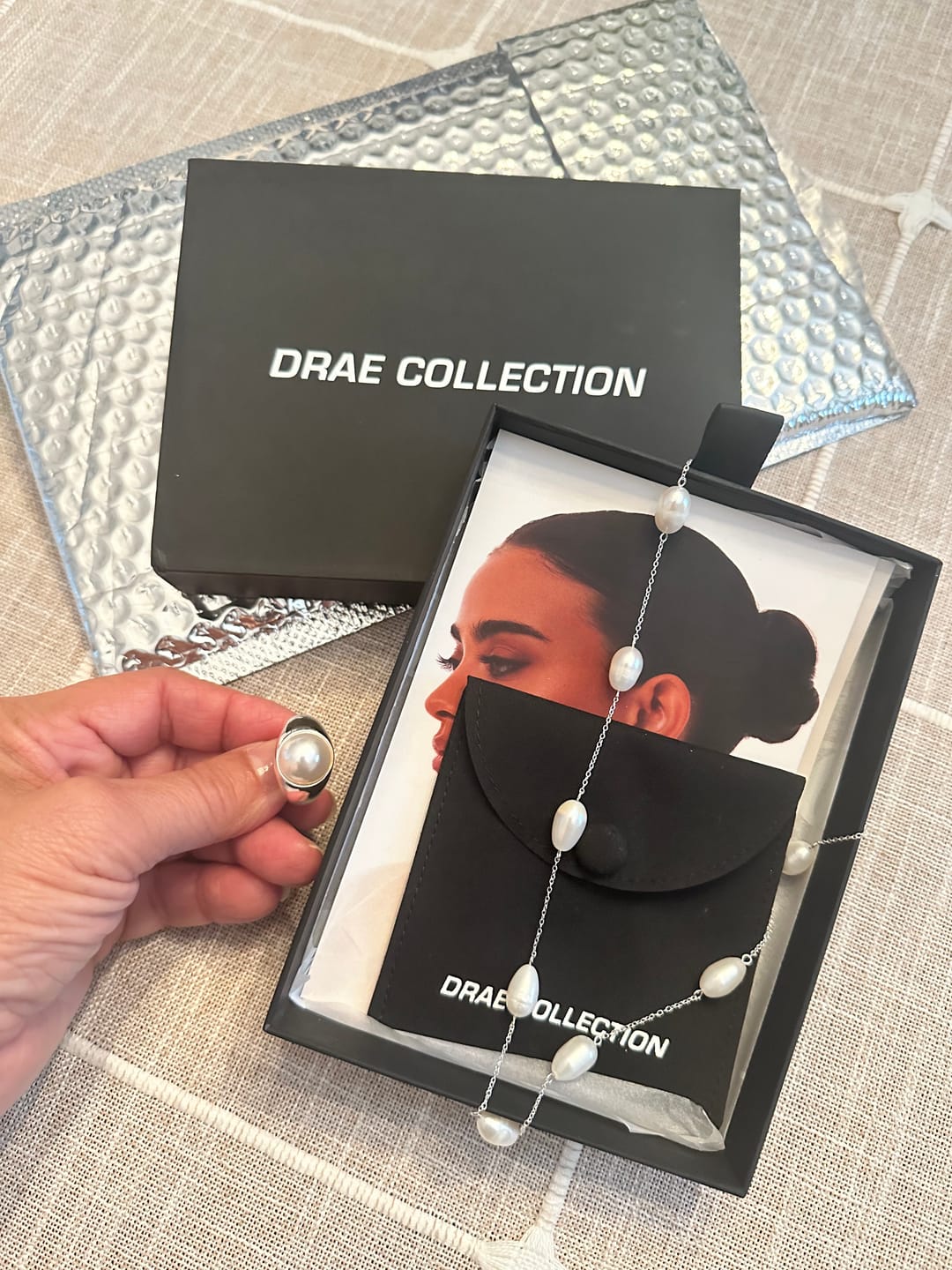 Customer photo review of Pearl Dome Ring