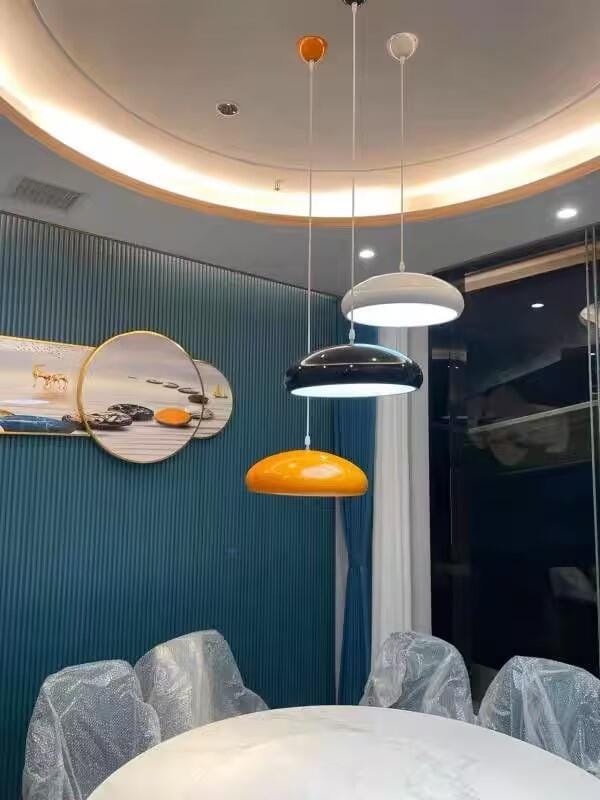 Customer photo review of Modern Dome Pendant Light, 60 cm Polycarbonate, Adjustable Cable