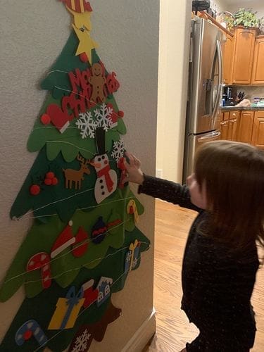 Customer photo review of Montessori Christmas™- Christmas Tree🎄 and Snowman⛄️