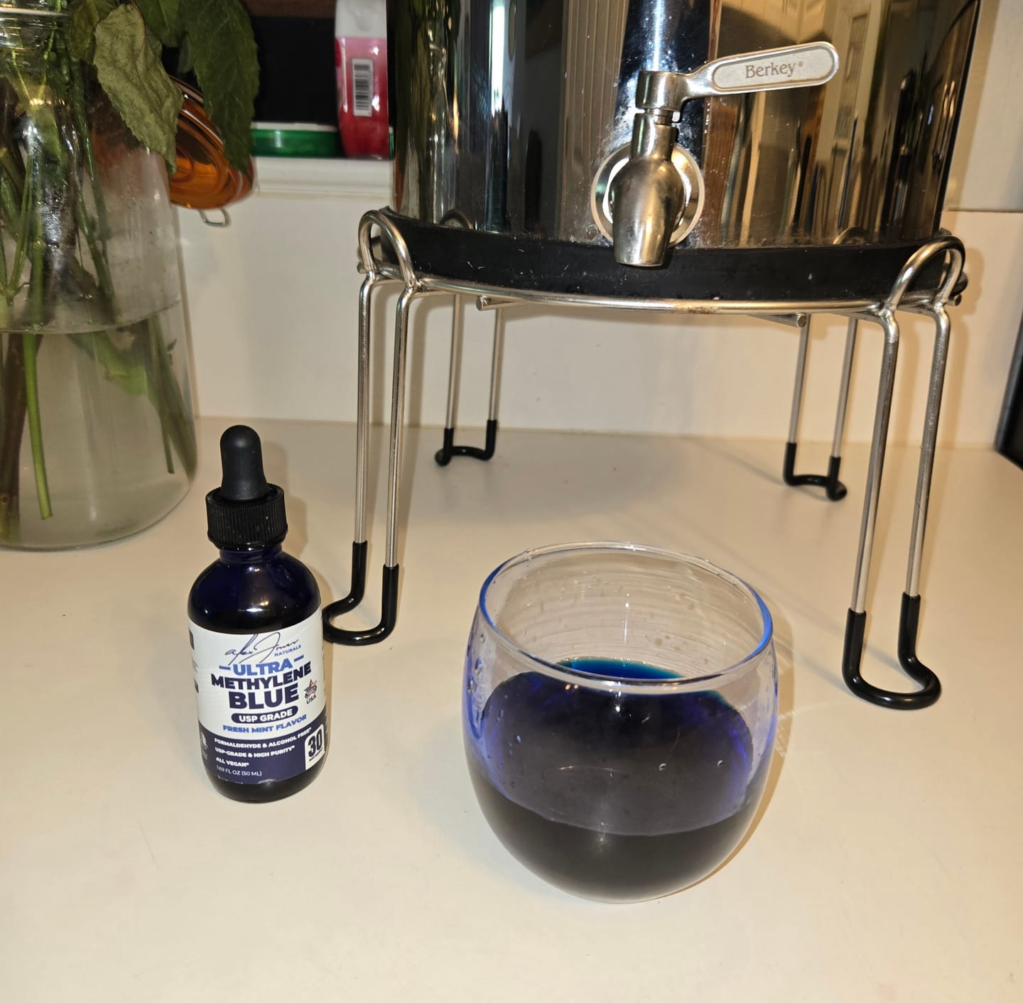 Customer photo review of Ultra Methylene Blue - Fresh Mint Flavor (50mL) (30 Servings)