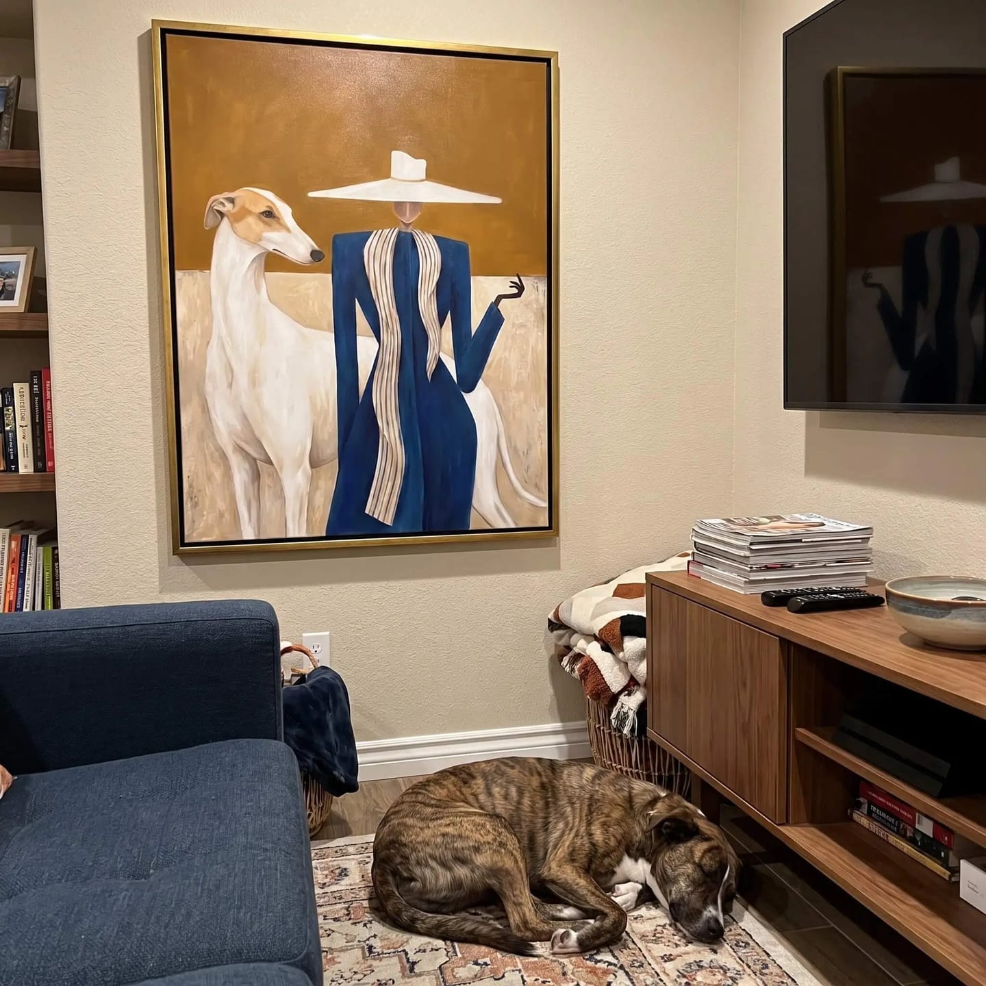 Customer photo review of Portrait Art Rider's Quiet Pause #PR288