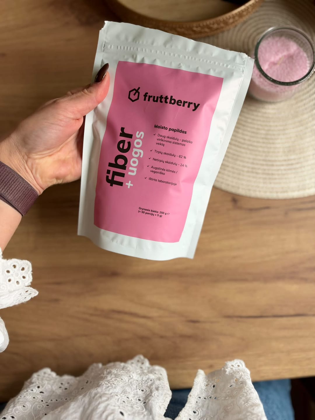 Customer photo review of Skaidulinių medžiagų mišinys fruttberry FIBER su uogomis DUO, 250 g + 150 g