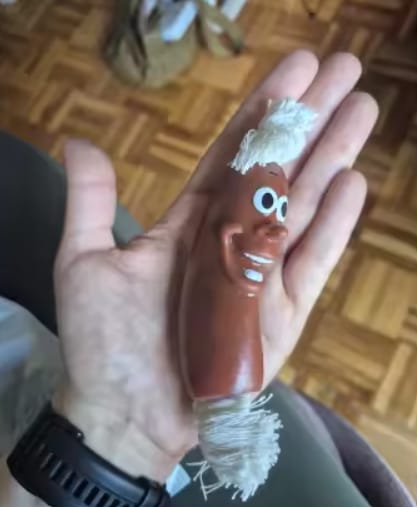 Customer photo review of Chew Toy That Saves Your Shoes & Cables