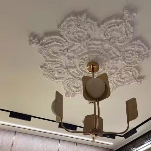 Customer photo review of Hand Forged Branch Chandelier, Copper, Acrylic Shades