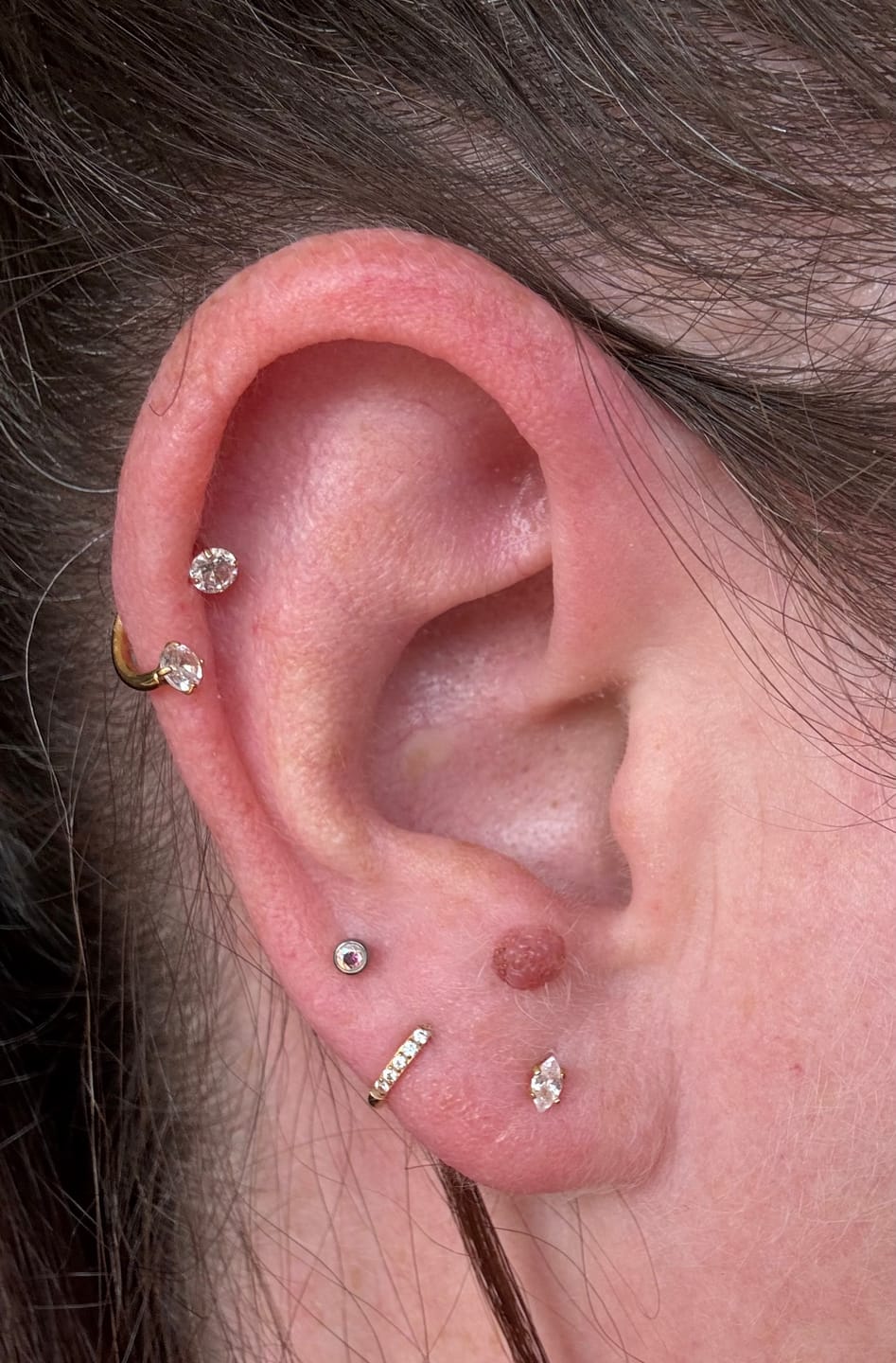 Customer photo review of Roxi U hoop Gold